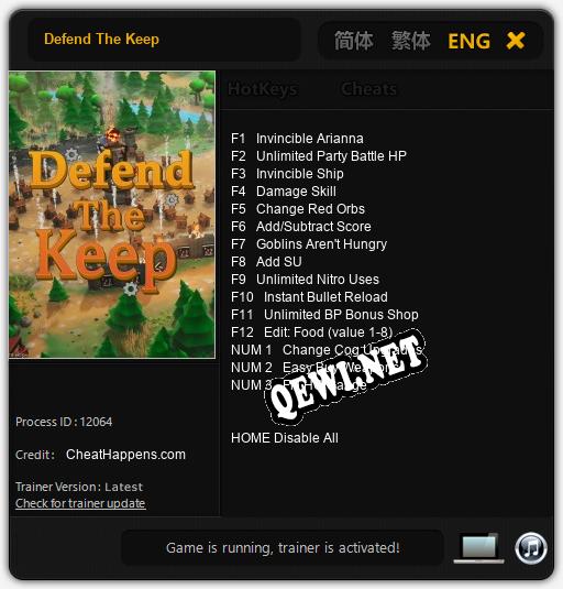 Defend The Keep: Читы, Трейнер +15 [CheatHappens.com]