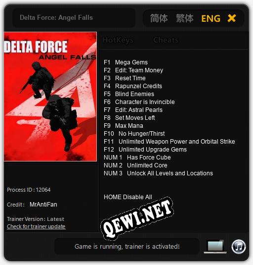 Delta Force: Angel Falls: Читы, Трейнер +15 [MrAntiFan]