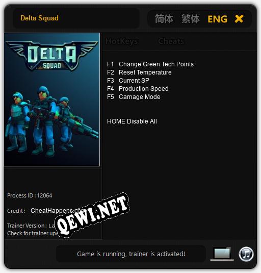 Трейнер для Delta Squad [v1.0.6]