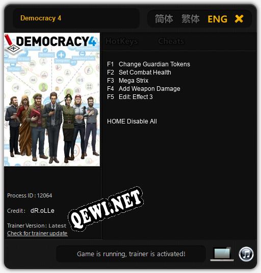 Democracy 4: Читы, Трейнер +5 [dR.oLLe]