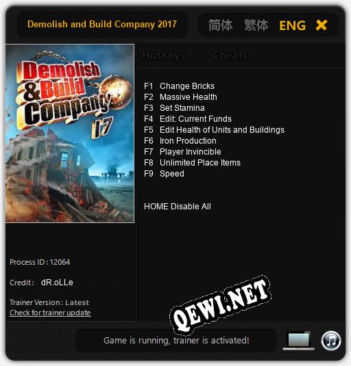 Demolish and Build Company 2017: Читы, Трейнер +9 [dR.oLLe]