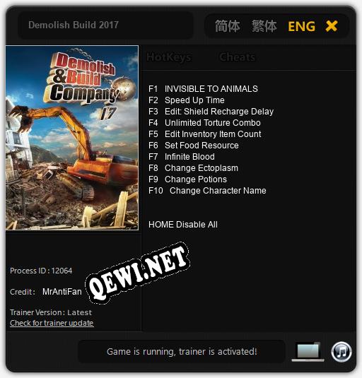 Demolish Build 2017: Читы, Трейнер +10 [MrAntiFan]