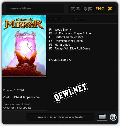 Demons Mirror: Трейнер +6 [v1.3]