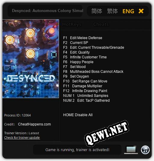 Desynced: Autonomous Colony Simulator: Читы, Трейнер +14 [CheatHappens.com]