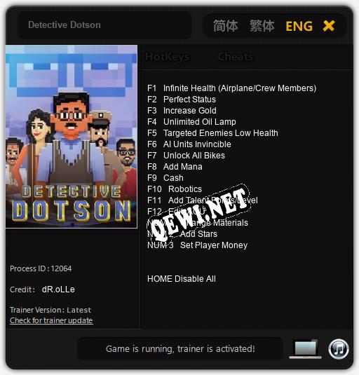 Detective Dotson: Читы, Трейнер +15 [dR.oLLe]