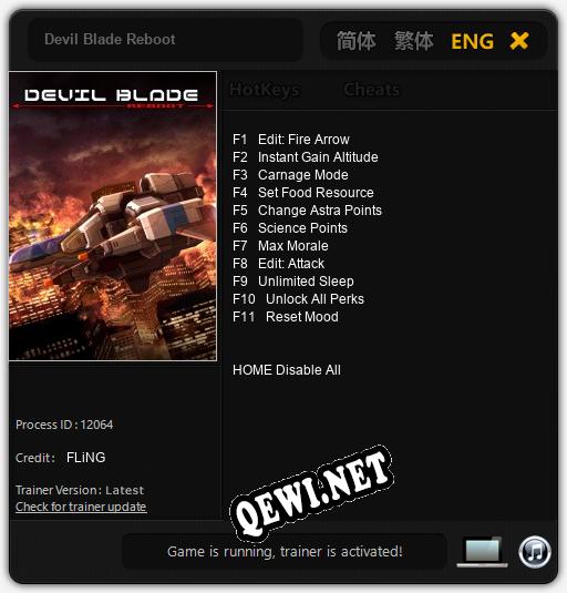 Трейнер для Devil Blade Reboot [v1.0.5]
