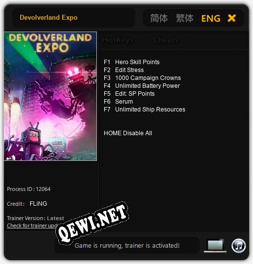 Трейнер для Devolverland Expo [v1.0.5]