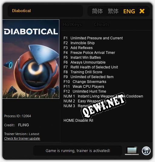 Diabotical: Читы, Трейнер +15 [FLiNG]