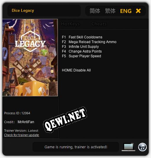 Трейнер для Dice Legacy [v1.0.7]
