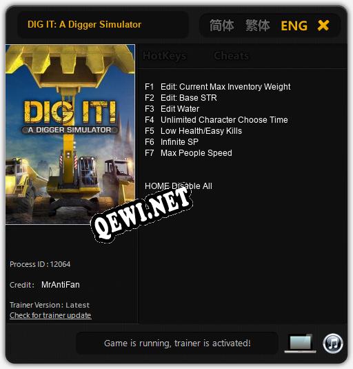 DIG IT: A Digger Simulator: Читы, Трейнер +7 [MrAntiFan]