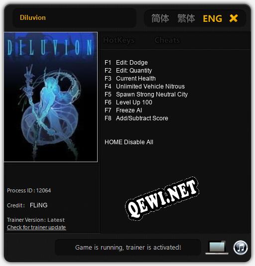 Diluvion: ТРЕЙНЕР И ЧИТЫ (V1.0.63)