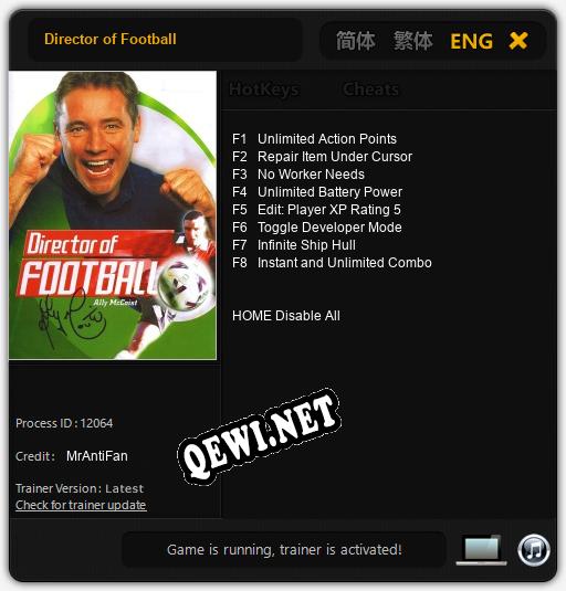Director of Football: ТРЕЙНЕР И ЧИТЫ (V1.0.97)