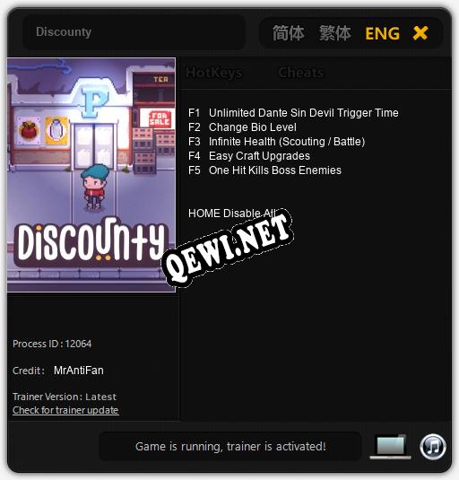 Discounty: Читы, Трейнер +5 [MrAntiFan]