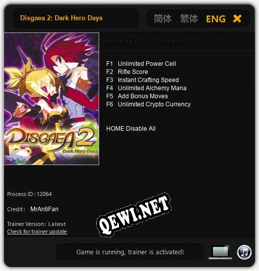 Disgaea 2: Dark Hero Days: Читы, Трейнер +6 [MrAntiFan]