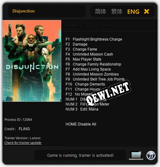 Disjunction: ТРЕЙНЕР И ЧИТЫ (V1.0.19)