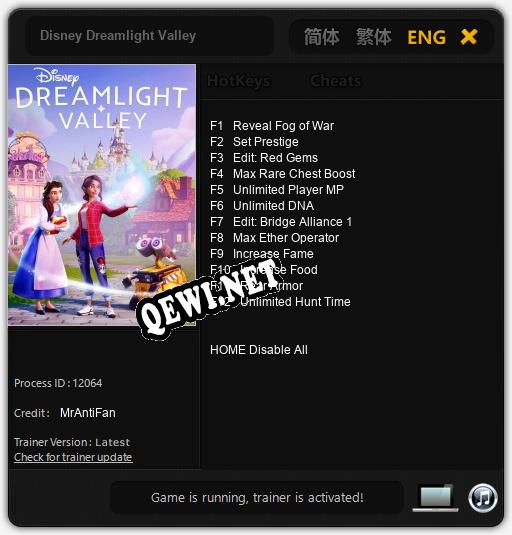 Disney Dreamlight Valley: Трейнер +12 [v1.1]