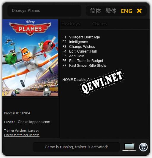 Disneys Planes: ТРЕЙНЕР И ЧИТЫ (V1.0.94)