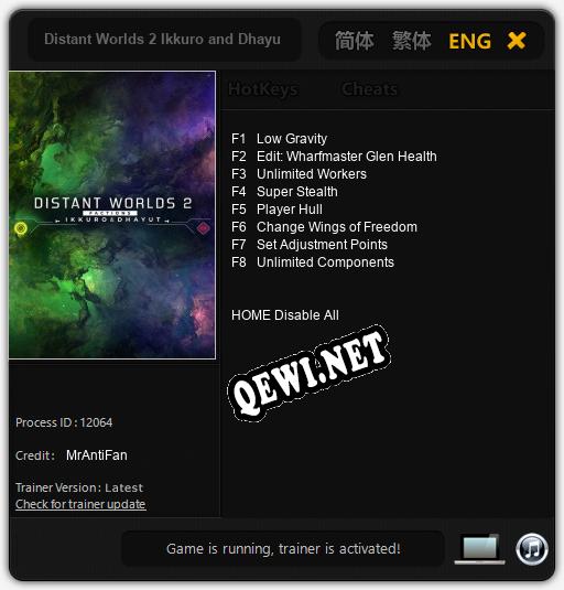 Distant Worlds 2 Ikkuro and Dhayut: ТРЕЙНЕР И ЧИТЫ (V1.0.85)