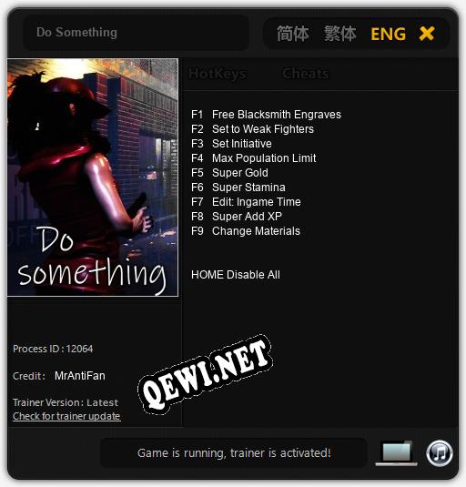 Do Something: Читы, Трейнер +9 [MrAntiFan]