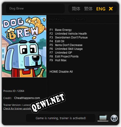 Dog Brew: Трейнер +9 [v1.4]