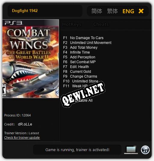 Dogfight 1942: Читы, Трейнер +11 [dR.oLLe]