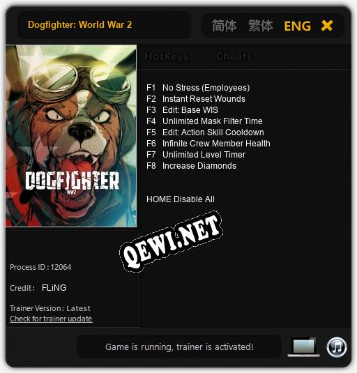 Трейнер для Dogfighter: World War 2 [v1.0.3]