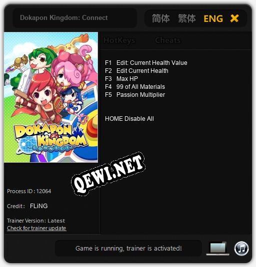 Трейнер для Dokapon Kingdom: Connect [v1.0.8]