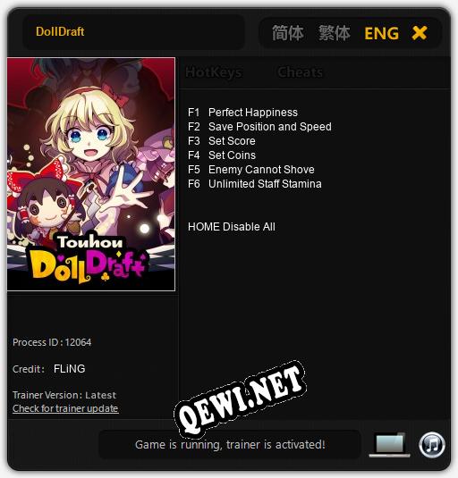 DollDraft: Читы, Трейнер +6 [FLiNG]