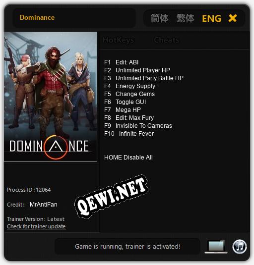 Трейнер для Dominance [v1.0.4]