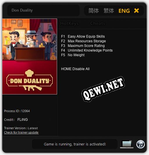 Трейнер для Don Duality [v1.0.6]