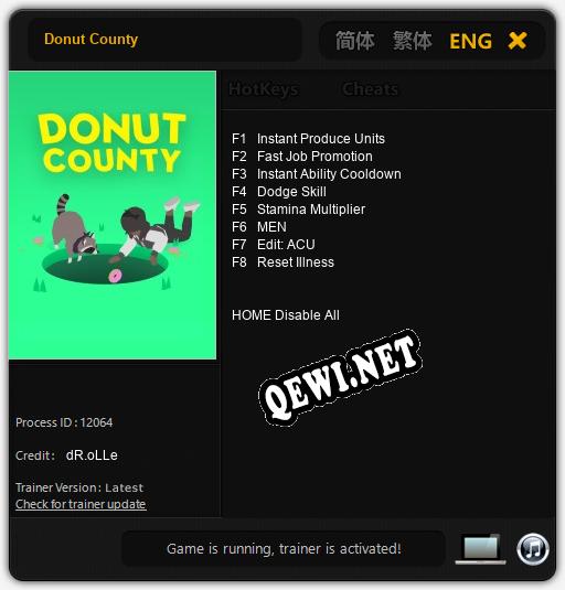 Donut County: ТРЕЙНЕР И ЧИТЫ (V1.0.58)