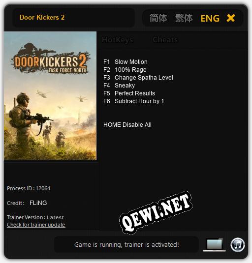 Door Kickers 2: ТРЕЙНЕР И ЧИТЫ (V1.0.95)