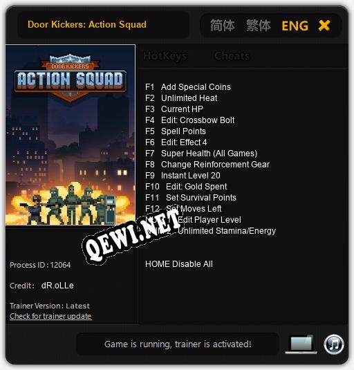 Door Kickers: Action Squad: Трейнер +14 [v1.2]