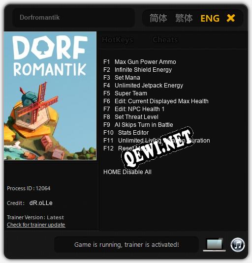 Трейнер для Dorfromantik [v1.0.2]
