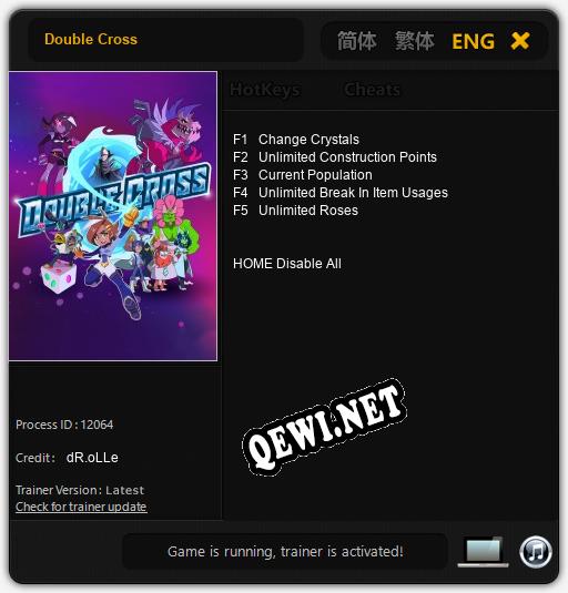 Double Cross: Трейнер +5 [v1.1]