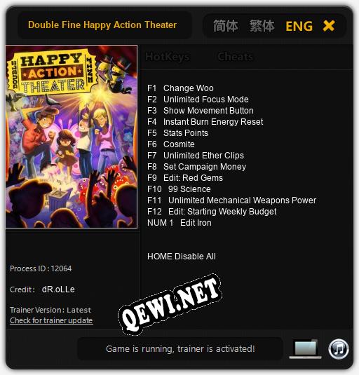 Double Fine Happy Action Theater: Читы, Трейнер +13 [dR.oLLe]