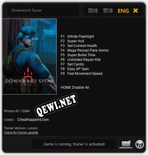 Трейнер для Downward Spear [v1.0.9]