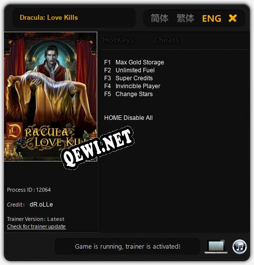 Dracula: Love Kills: Читы, Трейнер +5 [dR.oLLe]