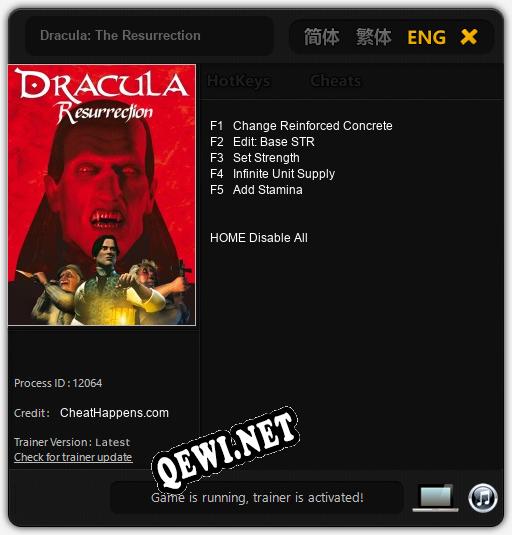 Dracula: The Resurrection: Трейнер +5 [v1.4]