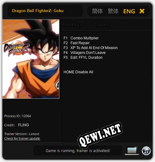Dragon Ball FighterZ: Goku: ТРЕЙНЕР И ЧИТЫ (V1.0.48)