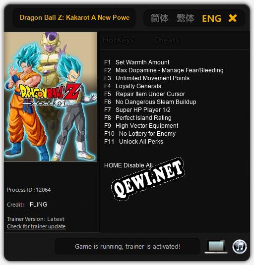 Dragon Ball Z: Kakarot A New Power Awakens Part 2: Трейнер +11 [v1.5]