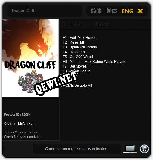 Dragon Cliff: Читы, Трейнер +8 [MrAntiFan]