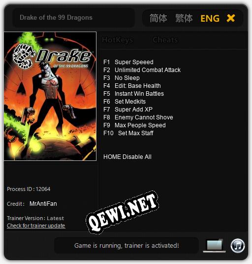 Drake of the 99 Dragons: Трейнер +10 [v1.8]