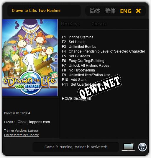 Drawn to Life: Two Realms: Читы, Трейнер +11 [CheatHappens.com]
