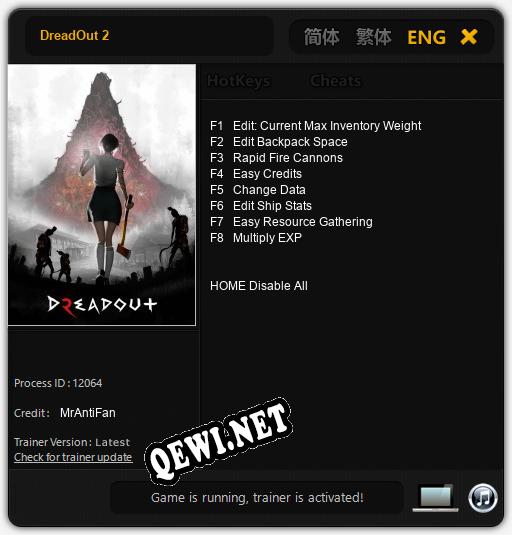 DreadOut 2: Читы, Трейнер +8 [MrAntiFan]