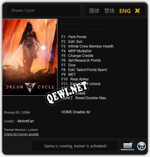 Dream Cycle: ТРЕЙНЕР И ЧИТЫ (V1.0.29)