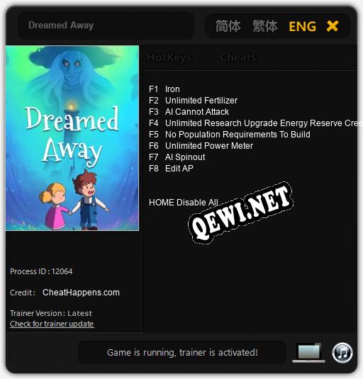 Трейнер для Dreamed Away [v1.0.4]