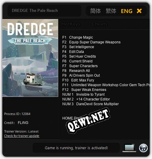 DREDGE The Pale Reach: Читы, Трейнер +15 [FLiNG]