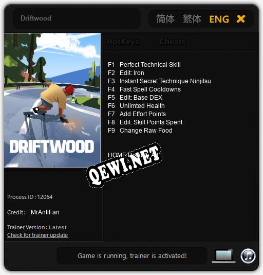 Трейнер для Driftwood [v1.0.5]