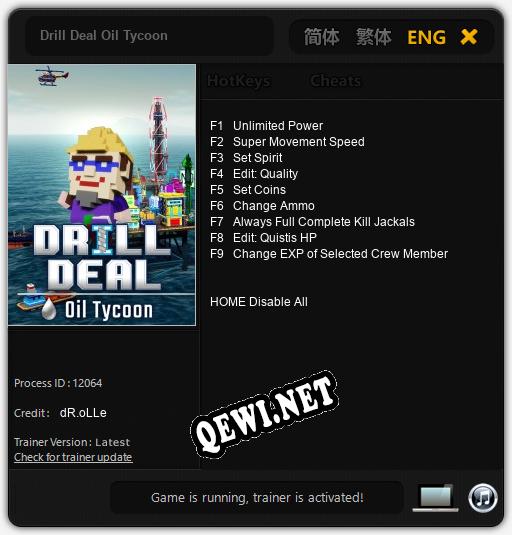 Drill Deal Oil Tycoon: Трейнер +9 [v1.5]